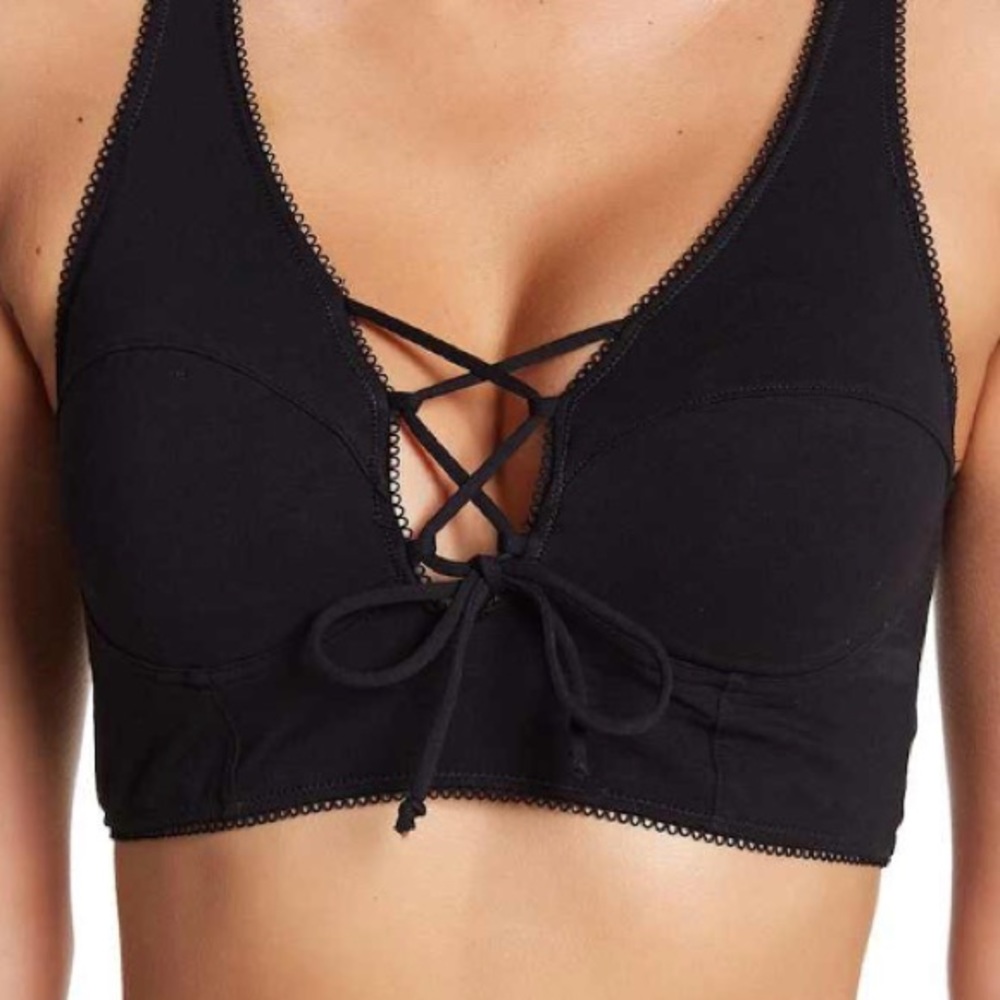 Free Press Corset Knit Bralette NWT